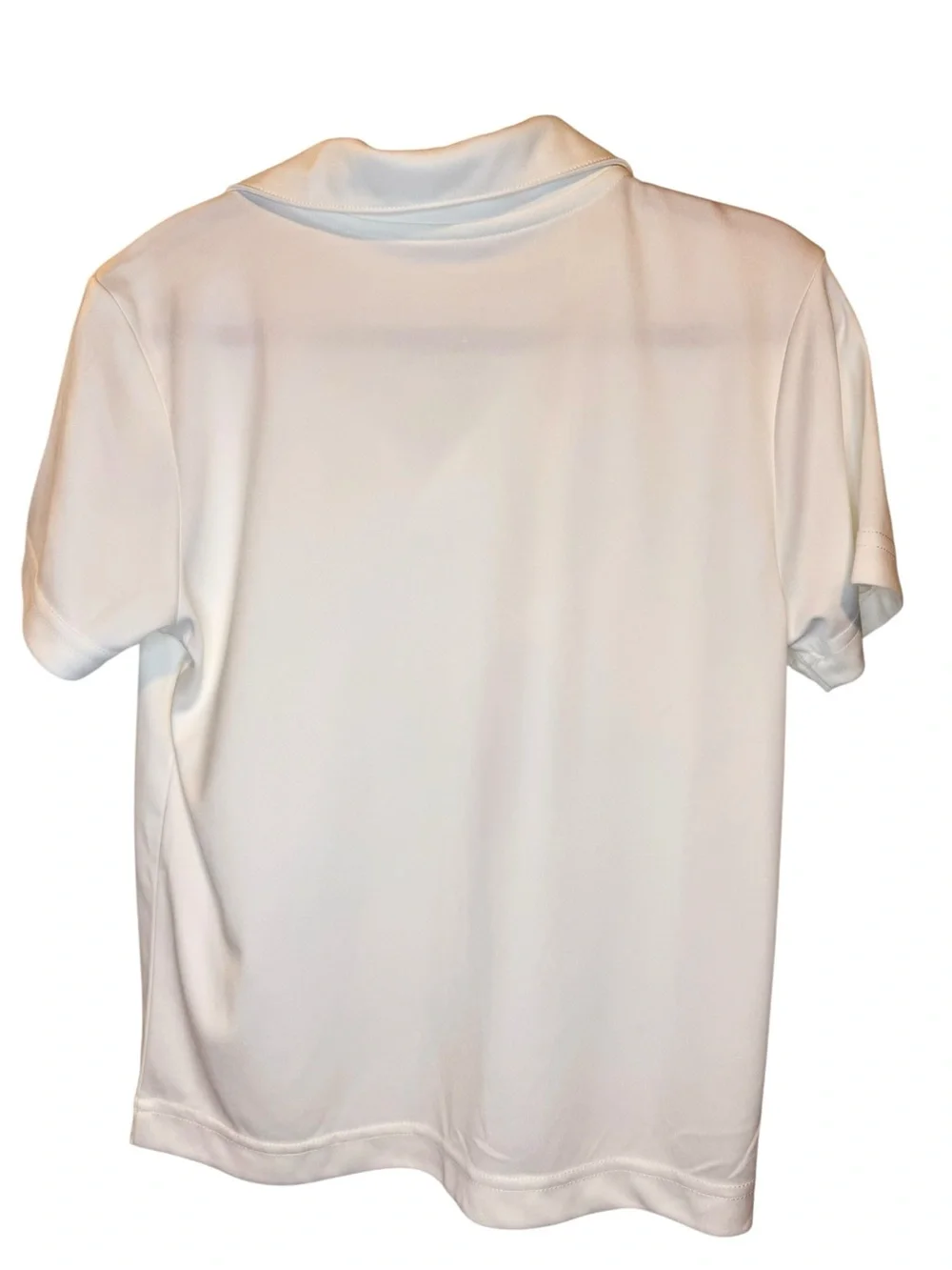 Nike White Polo with Black Swoosh for Kids Size 7